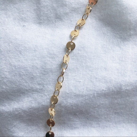 18k Gold Boho Coin Choker Necklace - Picture 5 of 5